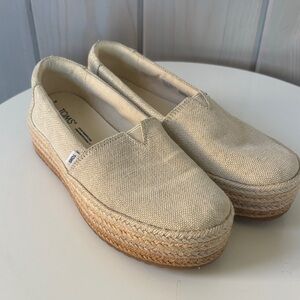 TOMS Alpargata platform rope